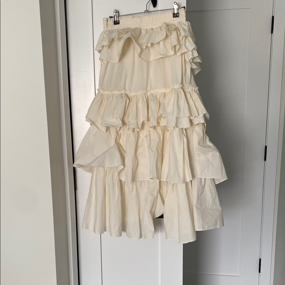 Ulla Jonson Elegant Cream Ruffle Skirt